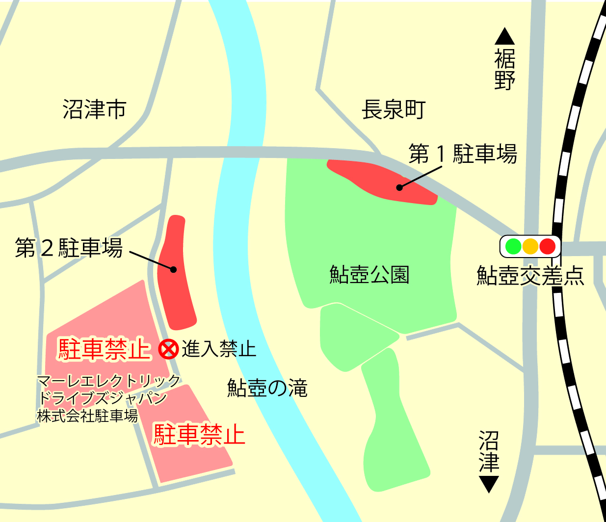 鮎壺公園駐車場