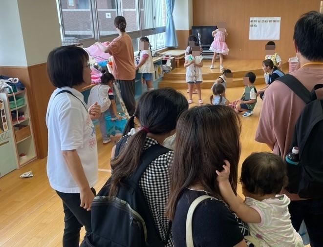 北こども園 園見学の様子