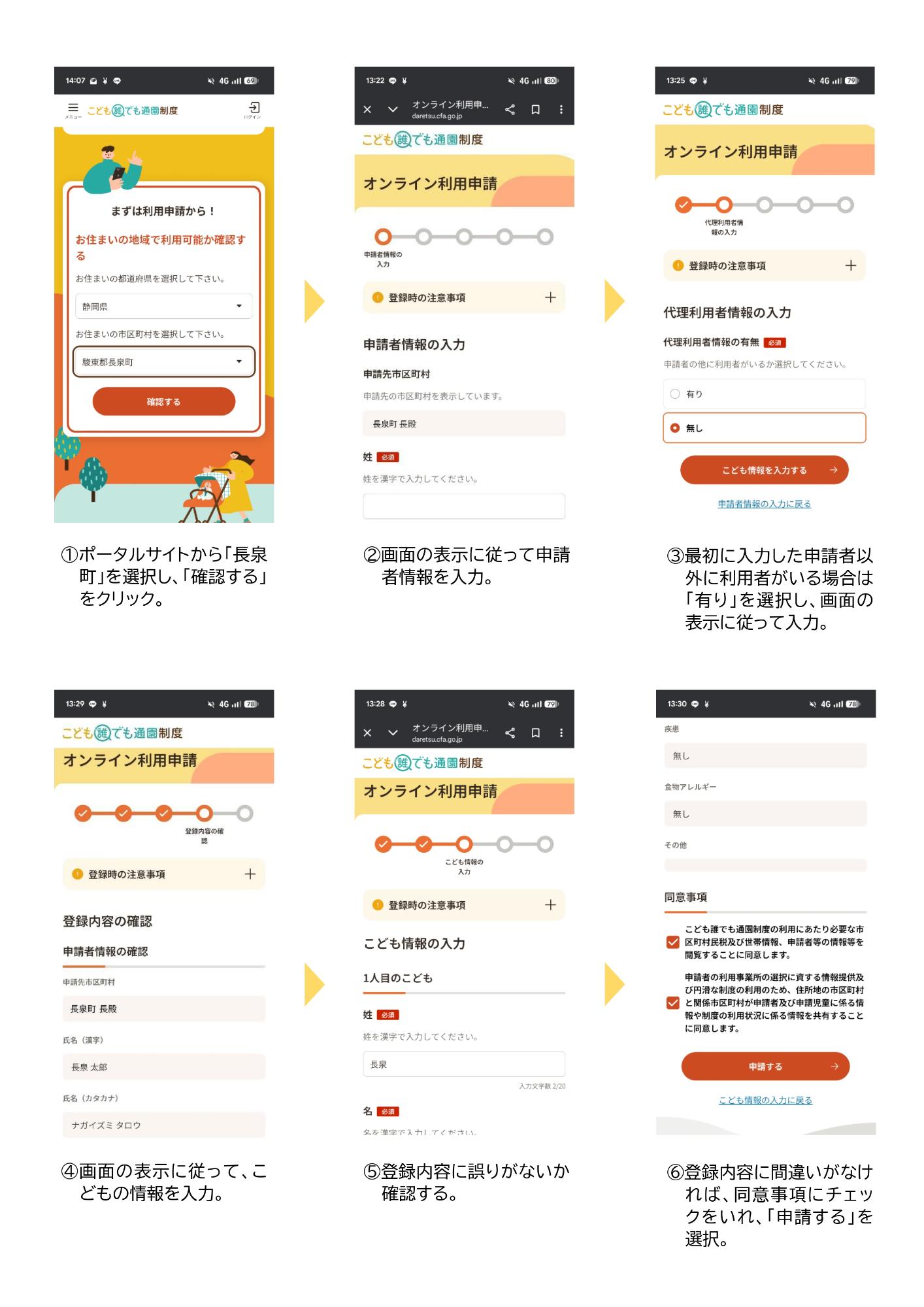 利用申請_操作手順