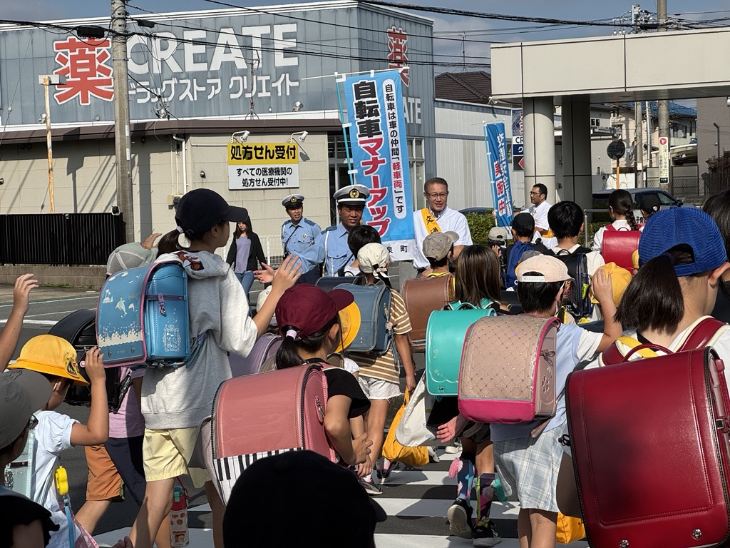 夏の交通安全街頭啓発