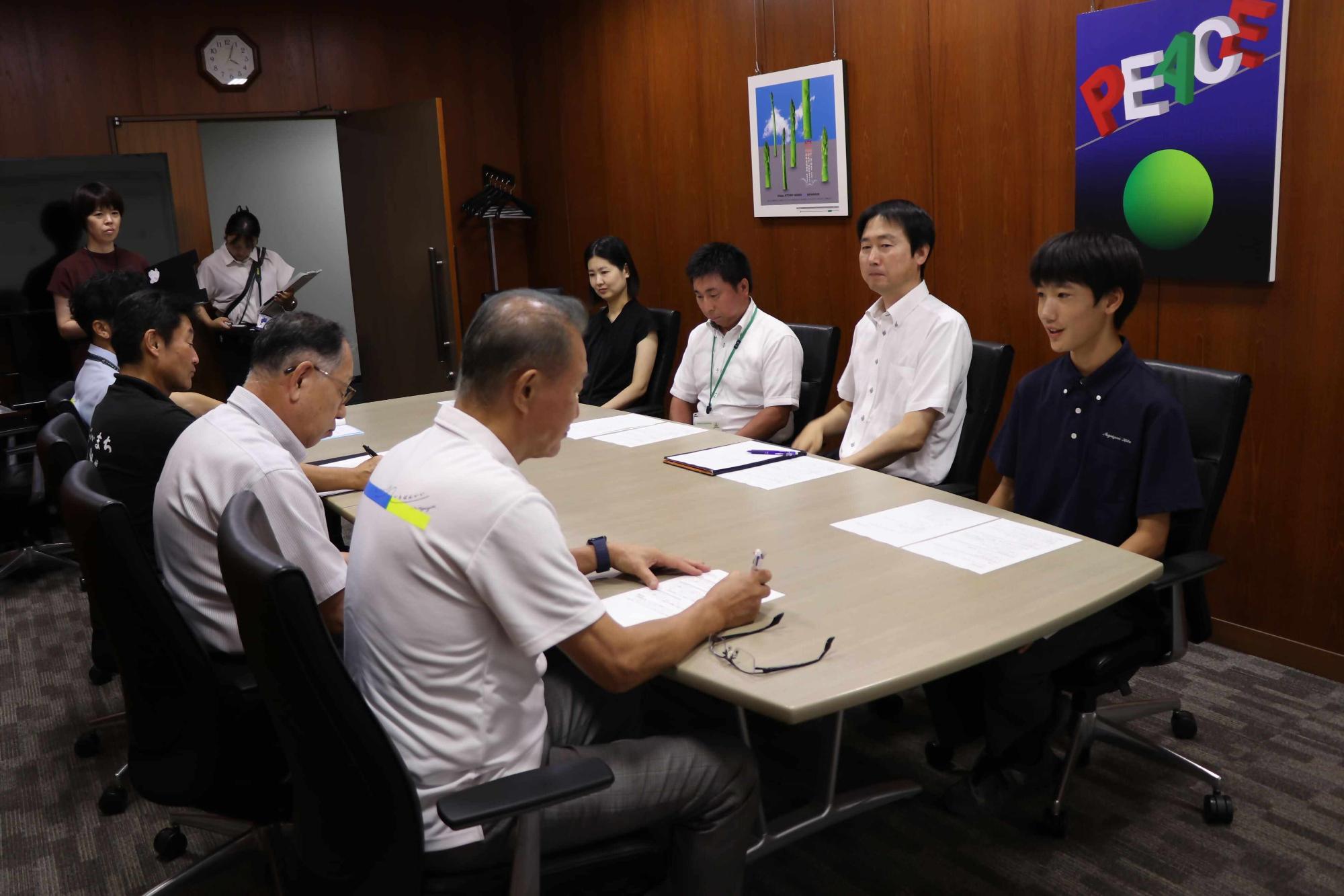 北中陸上表敬訪問1