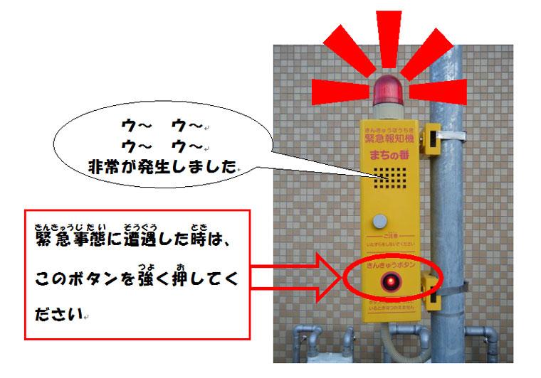 緊急報知器の写真