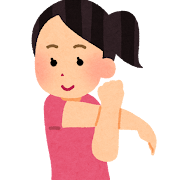 肩のストレッチ