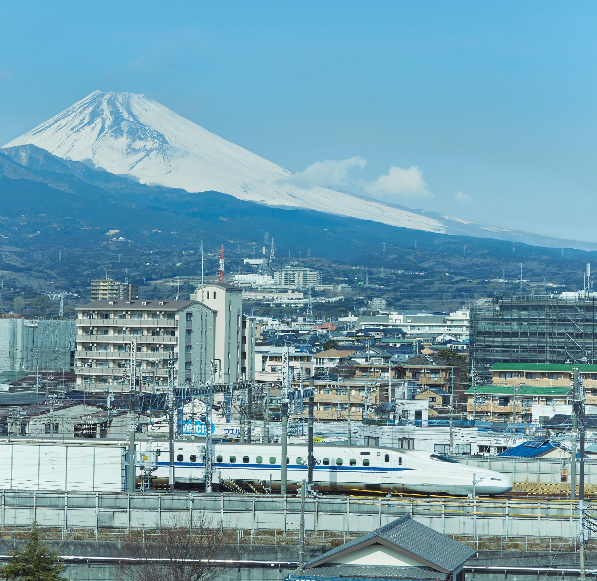 富士山と新幹線