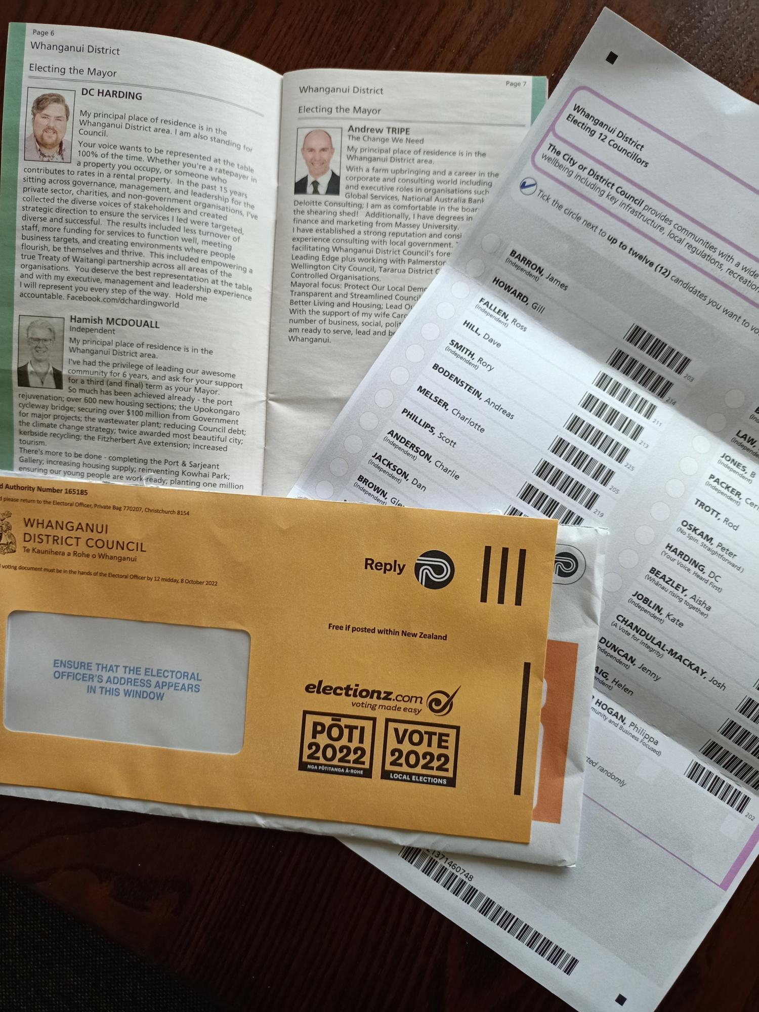 封筒と投票用紙