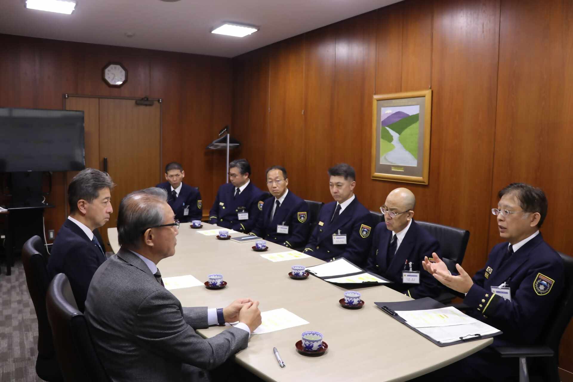 富士山南東消防本部消防長来庁