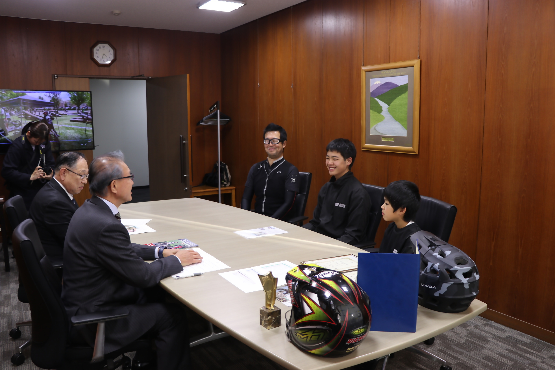 トライアル表敬訪問1