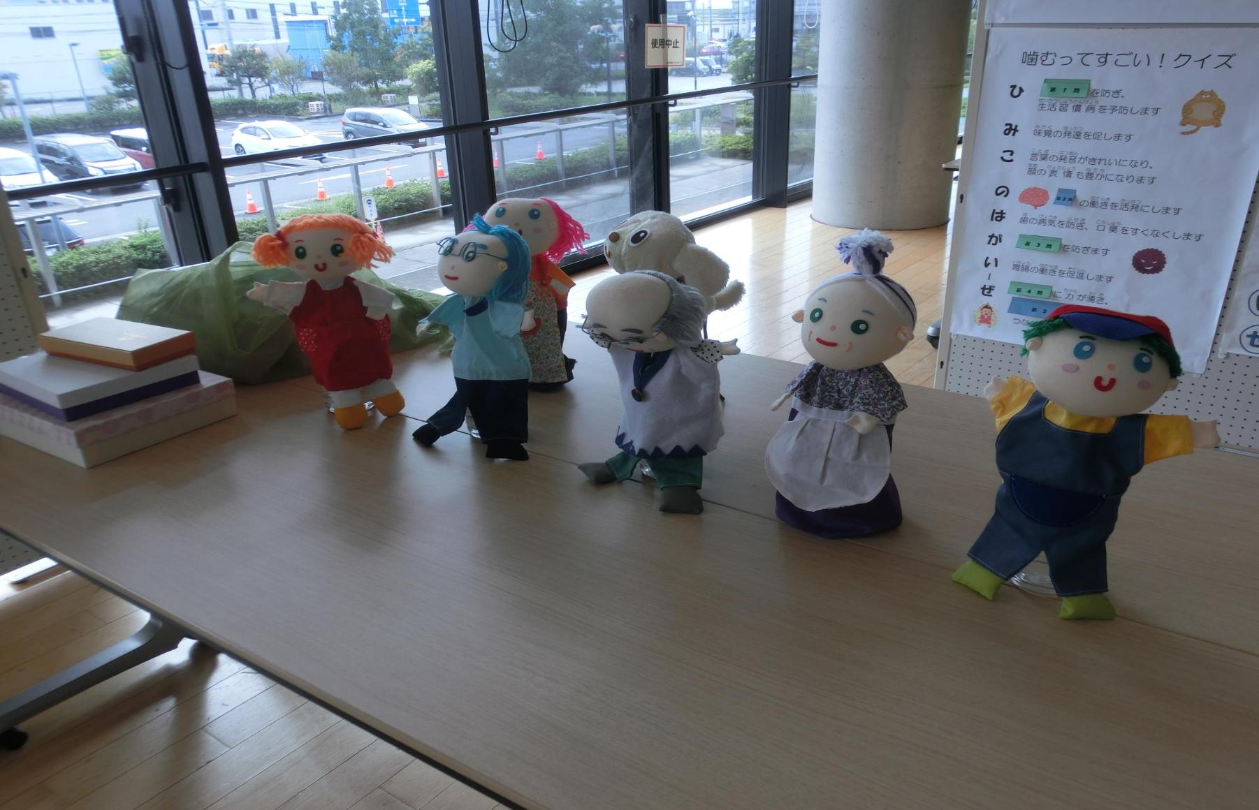 ながいずみカラダフェスタでの人形、媒体の掲示