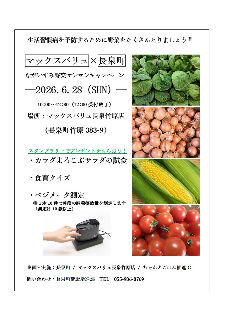ながいずみ野菜マシマシキャンペーン