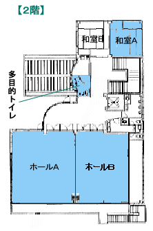 南部地区地区センター2階平面図